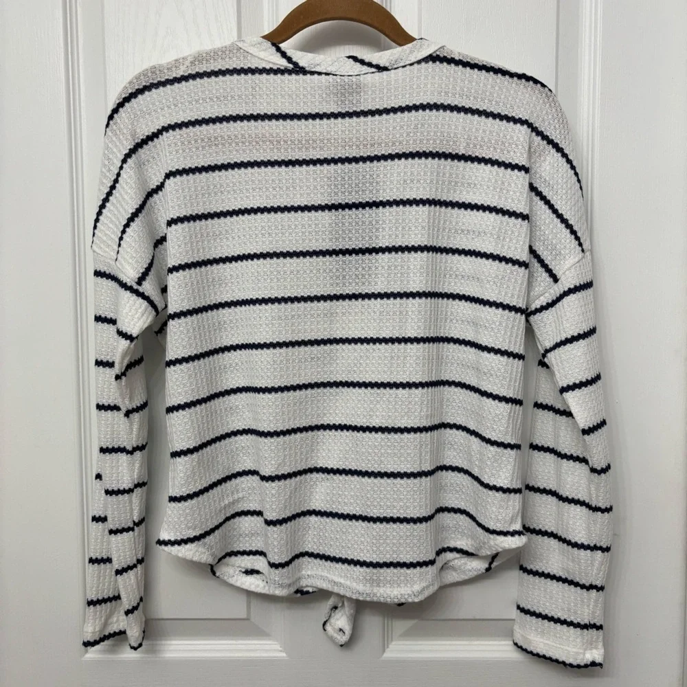 Striped Twist-Front Cardigan | Paper Crane S - Picture 8 of 9